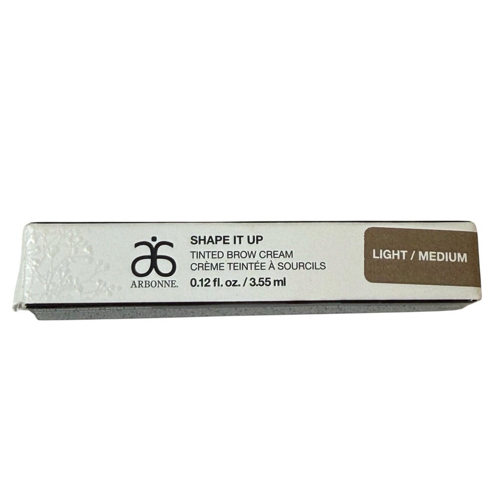Arbonne Shape It Up Tinted Brow Cream Light/Medium 0.12 Oz Discontinued New